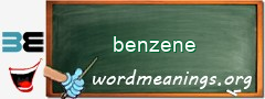 WordMeaning blackboard for benzene